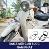 Baga mũi Cub 50cc đời mới Màu Inox